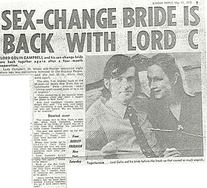 Sex-Change Bride is Back With Lord C