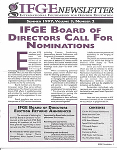 IFGE Newsletter Vol. 3 No. 2 (Summer, 1997)