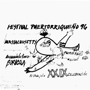 Flier advertising Festival Puertorriqueño on July 21-28, 1996