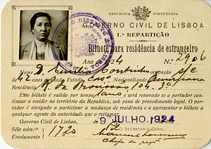 Emilia Coutinho foreign residence ticket