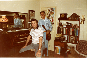 George and Joey Ares, with instruments