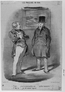 - Tiens..... je ne te reconnaissais pas.... quelles moustaches!..... - Il faut ça..... j'ai été nommé Caporal.......