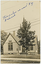 M.E. [Methodist Episcopal] Church, Newton Lower Falls ,Mass.