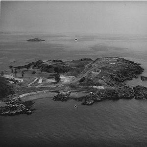 Aerial view of Marine Science Center in Nahant, MA