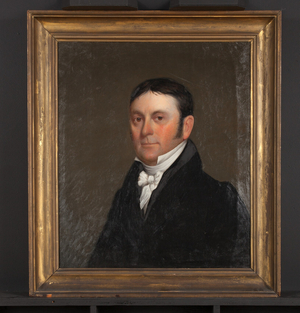 Portrait of Deacon John Stone (1781-1849). Artist unknown. Oil on canvas. Massachusetts, 1830-1840.