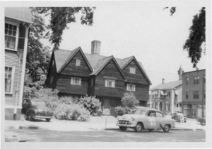 Exterior view of the Old Witch / Corwin House, North and Essex Sts., Salem