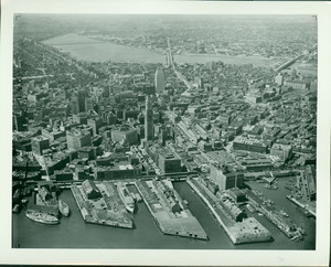 Aerial view of Boston, Mass., undated