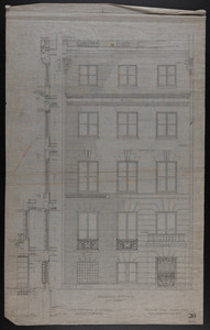 Elevation of Front, House for James Means, Esq., Bay State Road, Boston, Feby. 26, 1897