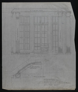 Elevation Toward Rear, Alterations in Ball Room, F.H. Prince House, 190 Beacon Street, Boston, undated