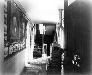 Interior view of the Dorothy Quincy House, entrance hall, Quincy, Mass., undated