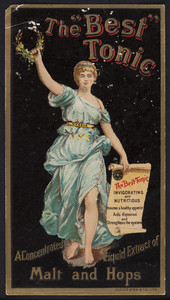 Trade card for The Best Tonic, extract of malt and hops, Pabst Brewing Company, Milwaukee, Wisconsin, undated