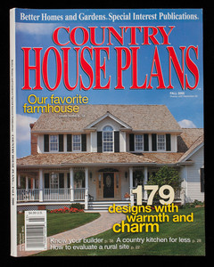 Country house plans, 179 designs with warmth and charm, fall 2000, Better Homes and Gardens