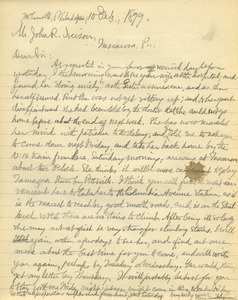 Letter from Benjamin Smith Lyman to John R. Neison