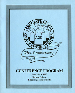 The Association for Gravestone Studies, 20th conference and annual meeting