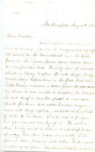 Letter from Joseph Lyman to Catherine Lyman