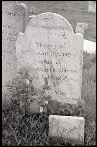 Gravestone of Sarah Holbrook (1798), Great Hill Cemetery