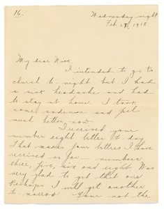 Letter from Letitia Crane to Frank F. Newth