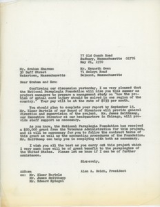 Letter from Alan A. Reich to Graham Sharman and Kenneth Owen
