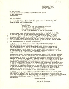 Letter from Muriel I. Symington to N.A.A.C.P.