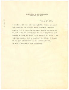 Memorandum from W. E. B. Du Bois to Herbert Seligmann