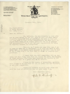 Letter from Hale A. Woodruff to W. E. B. Du Bois