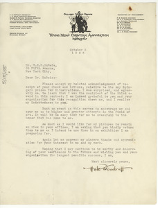 Letter from Hale A. Woodruff to W. E. B. Du Bois