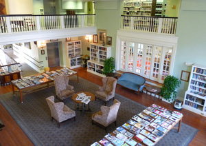 Lenox Library: interior of reading room from the mezzanine