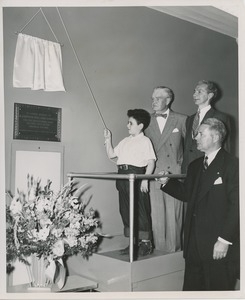 Unveiling of dedicatory plaque