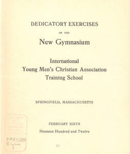 West Gymnasium Dedication Program, 1912