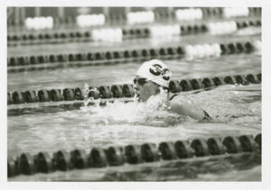 SC swimmer swimming in lane