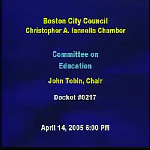 Committee on Education hearing recording, April 14, 2005