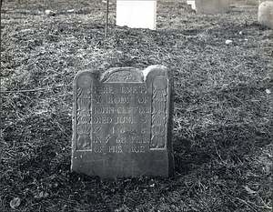 Western Burying Ground : John Clifford headstone