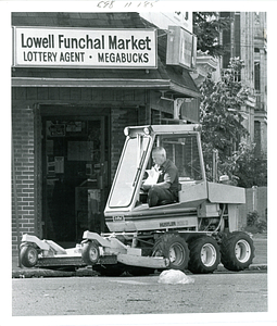 Construction in front of Funchal Market on West 6th Street