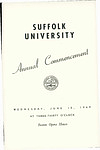 1949 Suffolk University commencement program (all schools)