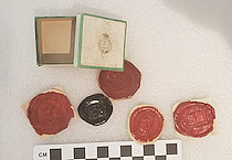 Box of Wax Seals Preserved by Nathaniel T. Allen