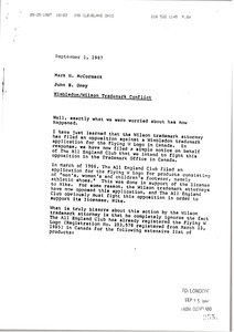 Memorandum from John Oney to Mark H. McCormack