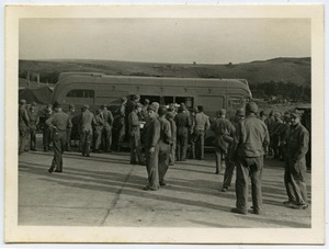 Mealtime at an American Red Cross Clubmobile