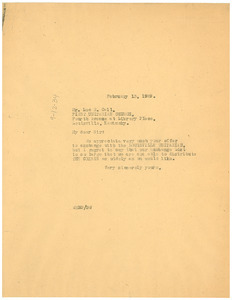 Letter from W. E. B. Du Bois to the First Unitarian Church