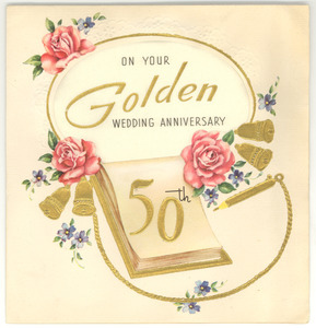 Anniversary card from Mr. & Mrs. V. V. Oak to W. E. B. and Nina Du Bois