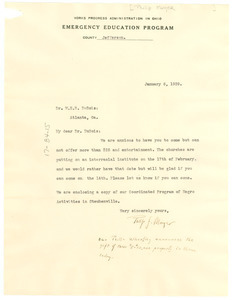 Letter from Philip F. Mayer to W. E. B. Du Bois