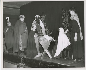 Performers in Christmas pageant