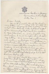 Letter from Harold D. Langland to Langland family
