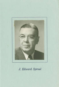 J. Edward Sproul - program cover