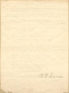 Basketball Letter From William V. Denman, 1894