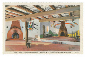 Post Lodge in the Pueblo of the Seven Fires (Postcard)