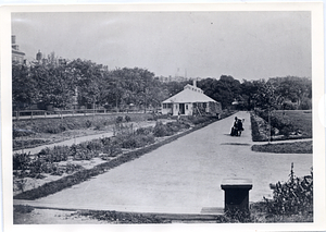 Building in Boston Public Garden