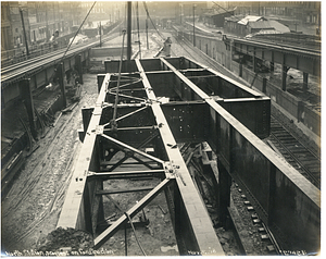 North Station, progress on construction