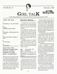 Girl Talk, Vol. 16 No. 10 (November, 1999)