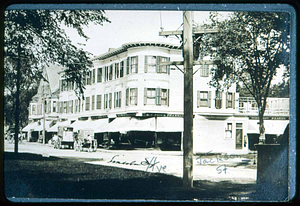 Cliftondale Square, right is Jackson Street