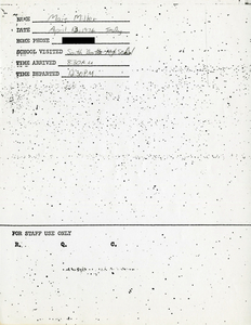 Citywide Coordinating Council daily monitoring report for South Boston High School by Marc Miller, 1976 April 13